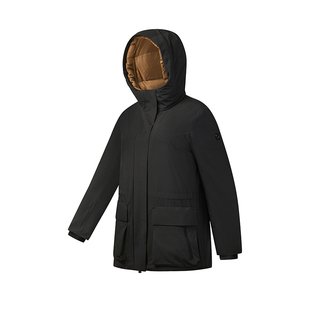 何沐妮同款FILA斐乐官方女子高尔夫羽绒服2025冬新款防水鹅绒外套