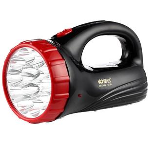 康铭多功能探照灯LED强光充电式超亮远射手提物业家用应急手电筒