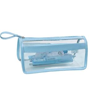 透明网纱笔袋学生考试专用中考高考文具袋韩国简约小清新可爱ins日系男女高中生简单韩版初中生大容量铅笔盒