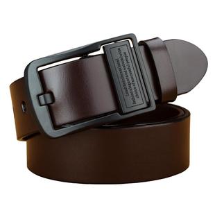 头层纯牛皮男士皮带真皮针扣腰带潮流男青年休闲加长大码裤带百搭