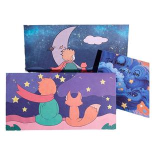 智购小王子星空信封信纸情书送男友和加套装高级感可爱小学生用生日贺卡浪漫复古风手写好看的儿童卡通横线格