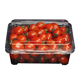 一次性水果盒透明塑料一斤装包装盒带盖500克水果店草莓打包盒