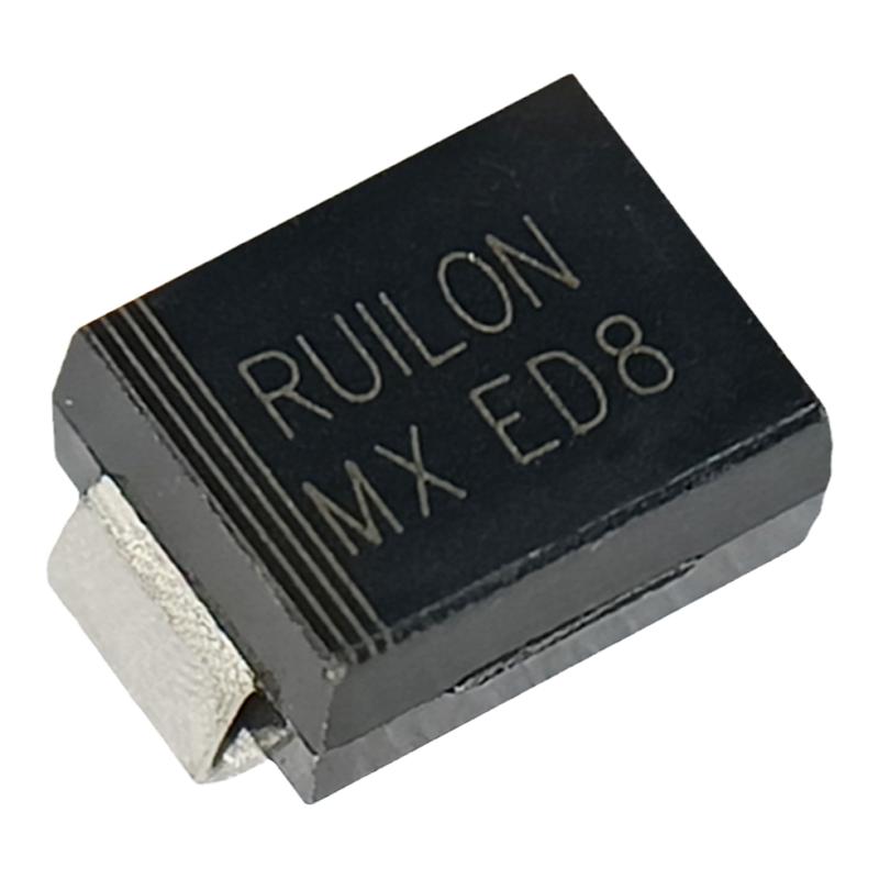 原装SMBJ48A RUILON丝印MX TVS瞬态抑制二极管单向600W48V贴片SMB
