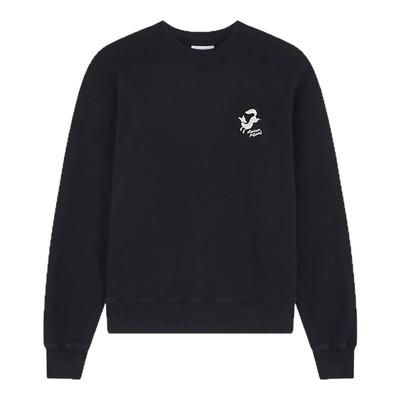 Maison Kitsune女士跳跃小狐狸字母刺绣图案圆领长袖卫衣银泰百货