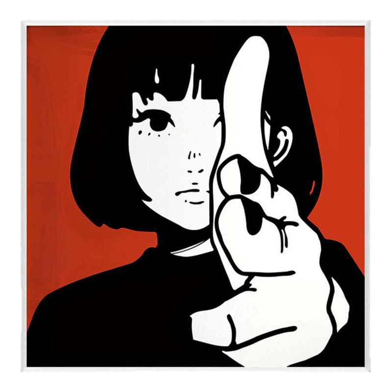 日式潮牌KYNE女孩现代装饰画
