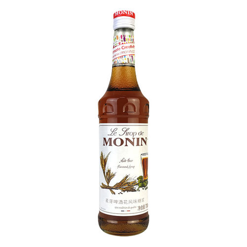 MONIN莫林麦芽啤酒花风味糖浆700ml 风味鸡尾酒咖啡奶茶酒吧专用