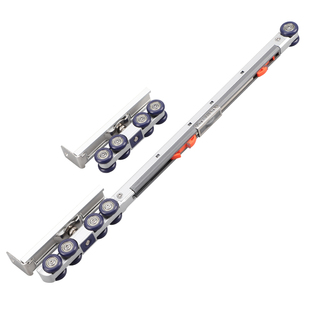 厨房门单开门推拉移门缓冲吊轮无下轨吊柜门滑轮吊轨轨道全套重型