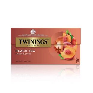 川宁Twinings蜜桃果香红茶叶25包袋泡茶包进口茶下午茶小包袋
