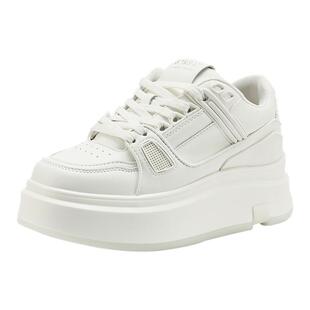 星期六爆款百搭增高小白鞋女鞋2026新款春季ins风松糕底休闲板鞋