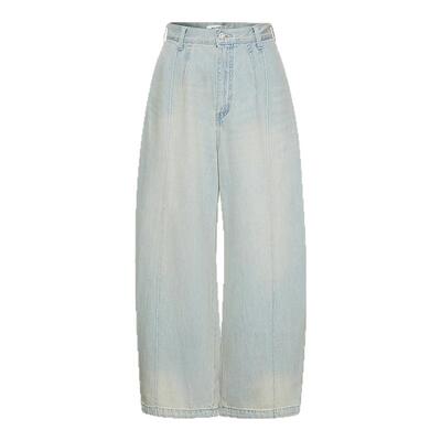 MOUSSY 早春新品休闲风经典宽松阔腿牛仔长裤女010IA111-2711