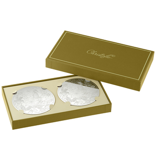 [新品]CHRISTOFLE昆庭Bouquet Givré不锈钢杯垫家用水杯配件送礼