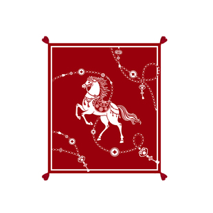 马年本命年送女生的新年生日礼物实用沙发盖毯午睡披肩毯礼盒包装