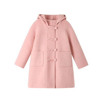 女童双面羊绒大衣秋冬新款