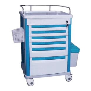 医用口服药车五抽屉送药车五层六层发药四层abs治疗车护理药品车