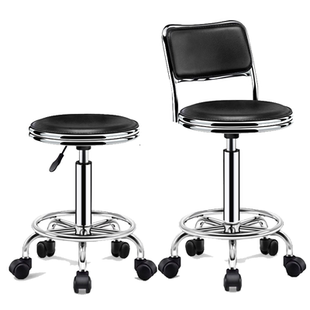 吧台椅椅子家用靠背高脚凳旋转吧凳酒吧圆凳升降美容滑轮凳子吧椅