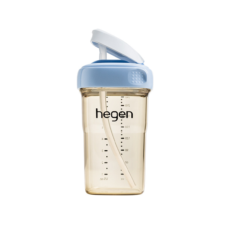 【自营】Hegen海格恩小月龄牛奶杯6个月以上吸管奶瓶外出学饮水杯