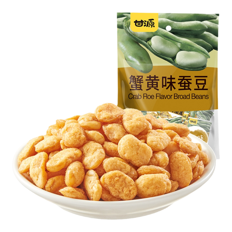 甘源蚕豆牛肉味兰花豆坚果炒货
