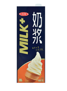 三元牛奶味冰淇淋奶浆原料