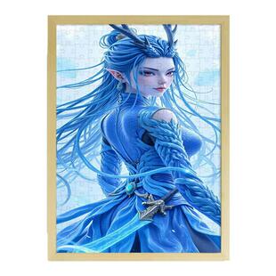 敖闰周边拼图西海龙王哪咤魔童闹海敖丙儿童玩具益智桌面摆件平图