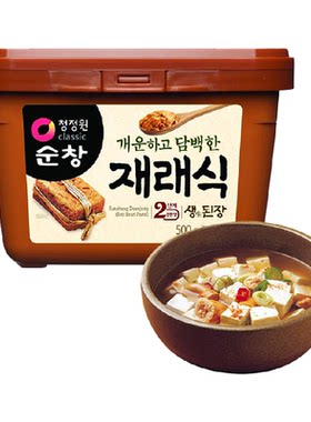 韩国韩式传统生大酱清净园黄豆酱