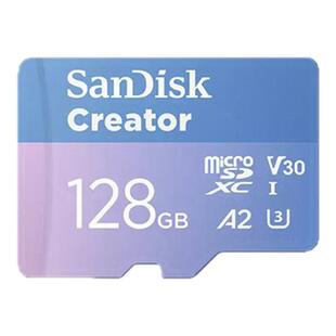闪迪创作者系列MicroSD内存卡耐温防潮防水储存卡