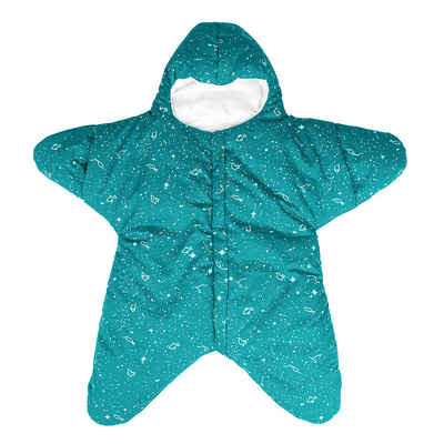 版型图纸小海星婴儿睡袋宝宝防踢被新生儿抱被1:1实物裁剪图TC297