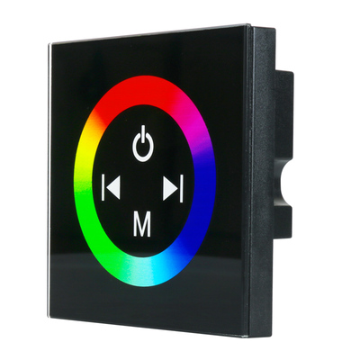 86型触摸面板控制器30A大功率RGBCW色温灯光控制开关LED调光器12V