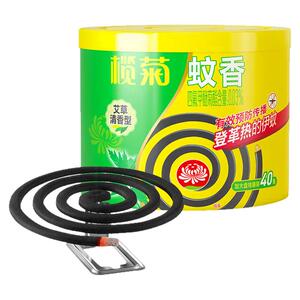 榄菊艾草清香蚊香盘30圈持久驱蚊