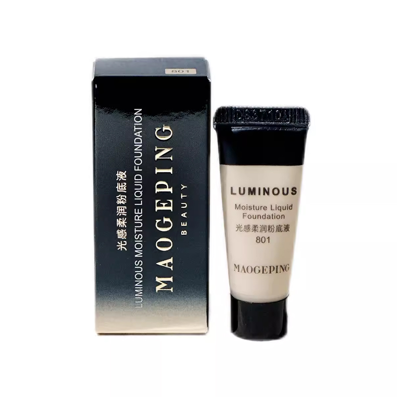 原生奶油肌~毛戈平光感柔润粉底液5ml小样 水奶油干皮滋润试用装