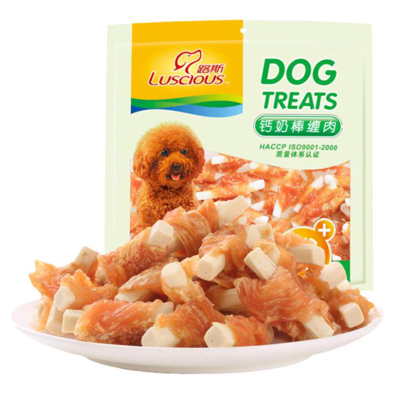 路斯狗零食钙奶泰迪金毛磨牙400g