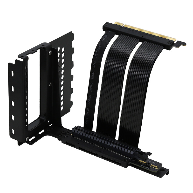PCI-E4.0显卡延长线 PCIe4/PCIe4.0转接线90度角4090显卡竖装支架