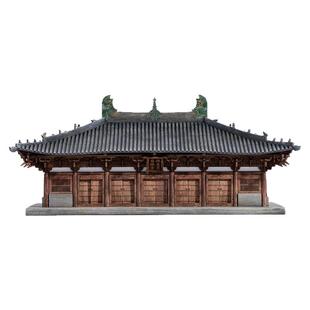 木上匠山西佛光寺古建筑模型成品木质新中式摆件微缩模型工艺品