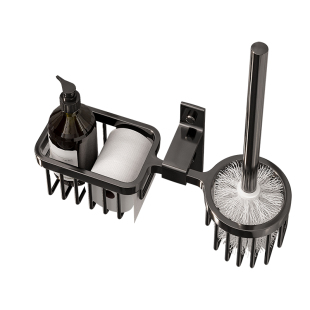 免打孔太空铝马桶刷置物架卫生间壁挂浴室厕所洁厕灵收纳壁挂式