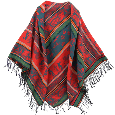 加厚秋冬保暖旅游拍照两用围巾