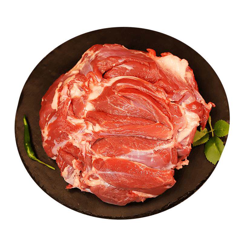 宁夏盐池滩羊肉去骨羊后腿肉新鲜原切烤肉生鲜小笼包烧烤火锅食材