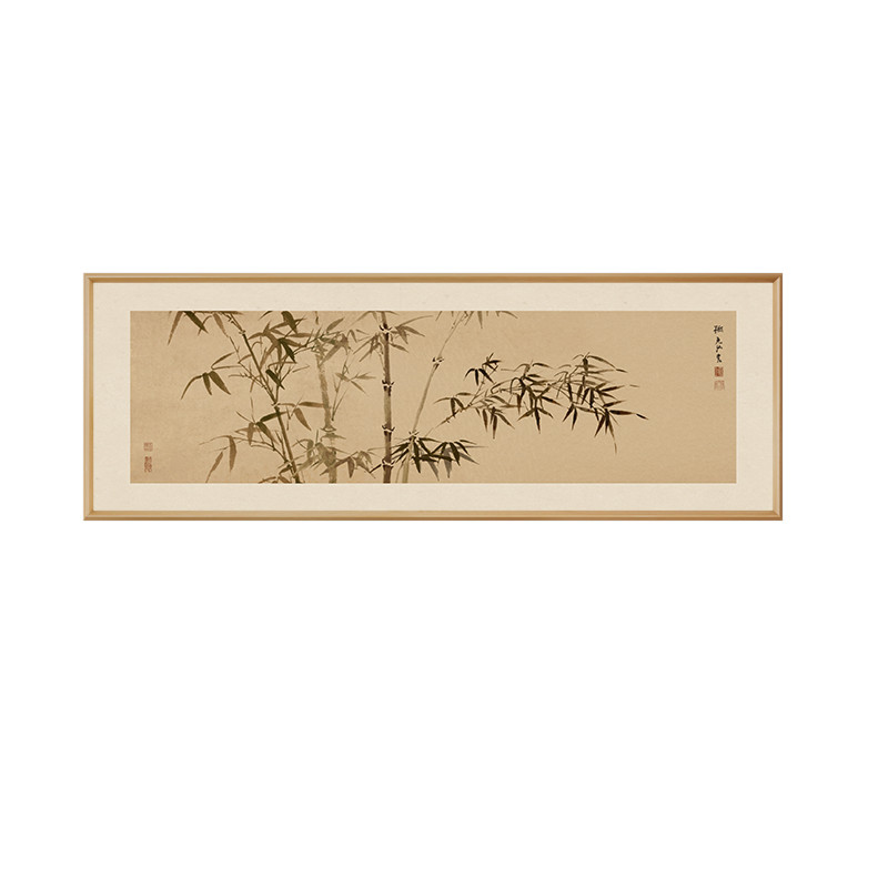 【新中式风】竹报平安客厅挂画