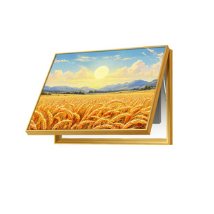 麦田丰收电表箱装饰画现代简约配电箱电闸电源总开关遮挡餐厅挂画