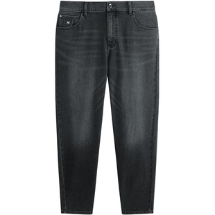 【商场同款】太平鸟男装 美式复古潮流休闲深灰色牛仔裤B1HAF3110