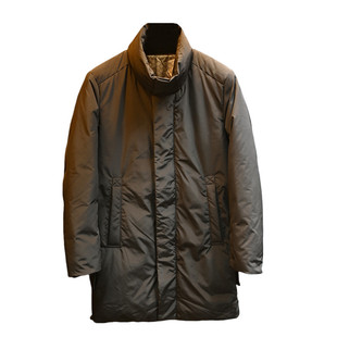 冬季新款立领中长款羽绒服男装欧洲站潮牌修身轻奢简约大衣外套男