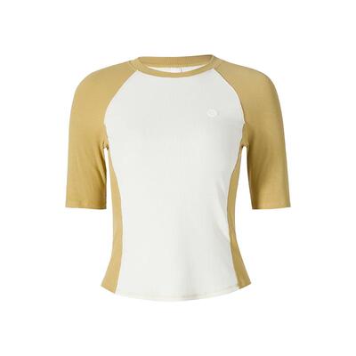 骑行风运动T恤拼色上衣莱赛尔棉