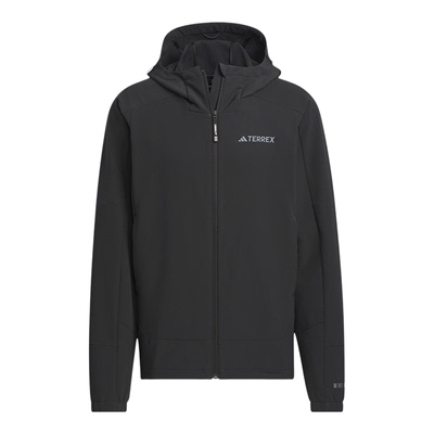 Adidas/阿迪达斯正品新款男士户外透湿疏水运动软壳衣JE8282