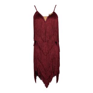 薇妮拉丁舞服女儿童夏季新款吊带时尚表演连体舞蹈裙练功服女成人