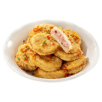 荷仙速冻香脆大藕合宝应莲藕盒猪肉荠菜鸡鱼肉藕夹藕饼商用半成品