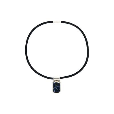 SHASHI CLEMENTINE 垂褶项链 蓝色REVOLVE小众新款