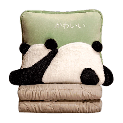 鸿汉二合一午休汽车折叠抱枕被子