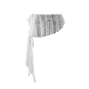 2025新款蕾丝飘带流苏屁帘腰巾叠穿女团风裤子腰搭爵士跳舞配饰