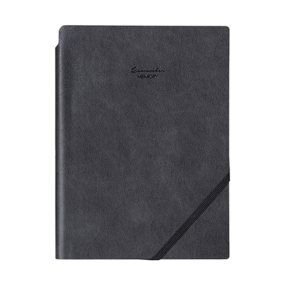 得力22215皮质笔记本子简约