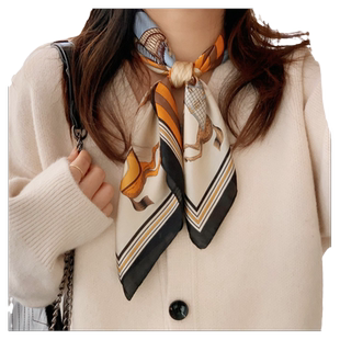 丝巾女士2026新款系脖高级感搭配衬衫护颈70方巾百搭春夏季送妈妈