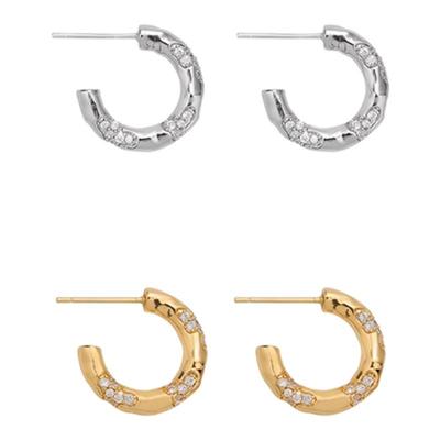 Auvra简约风圈耳钉高级原创耳饰