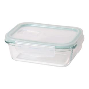 振兴高硼硅玻璃密封微波炉专用碗上班族学生便当盒带盖长方形饭盒